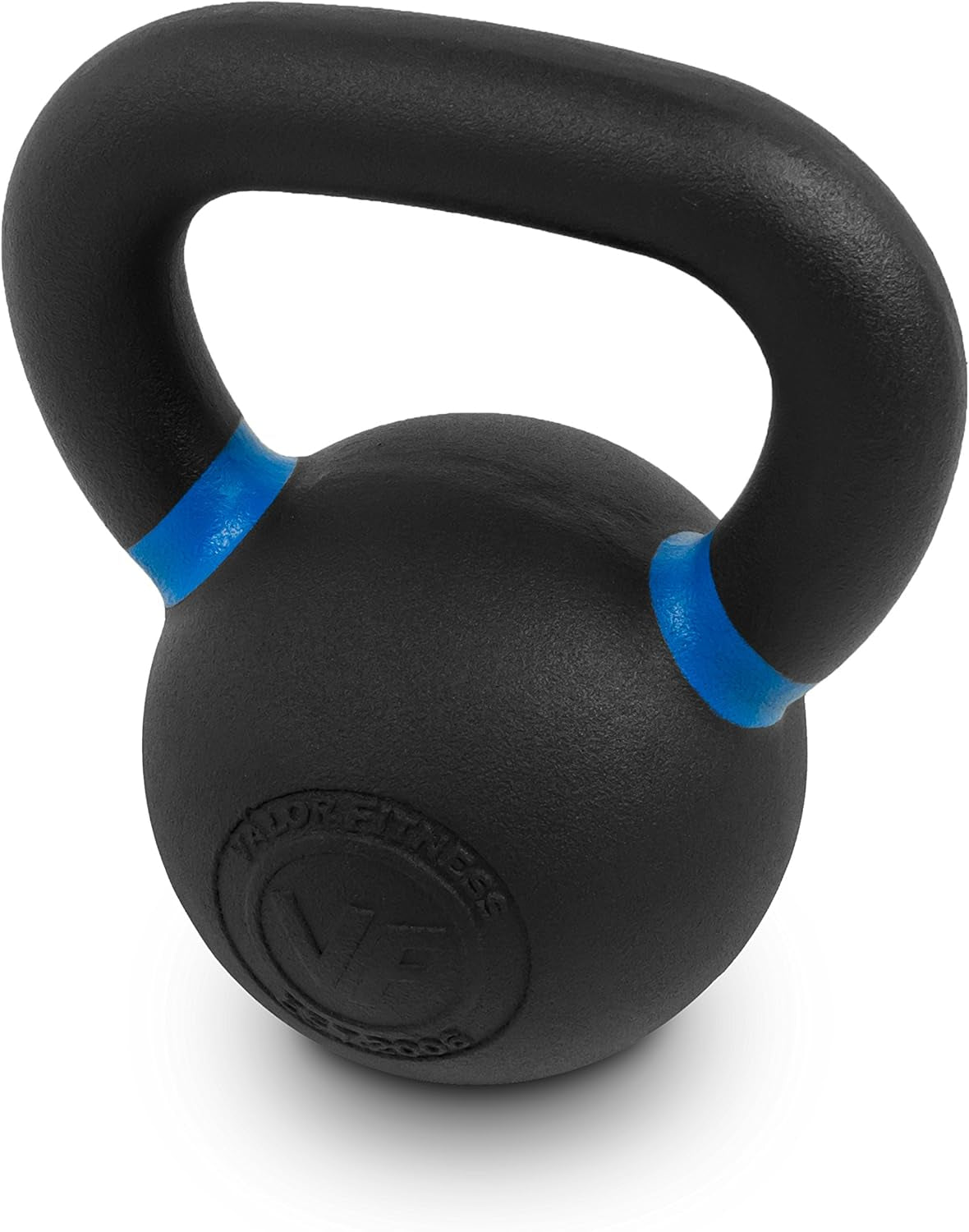 Premium Cast Iron Kettlebells Powder Coated Kettle Bell Weights - Includes LB and KG Weight