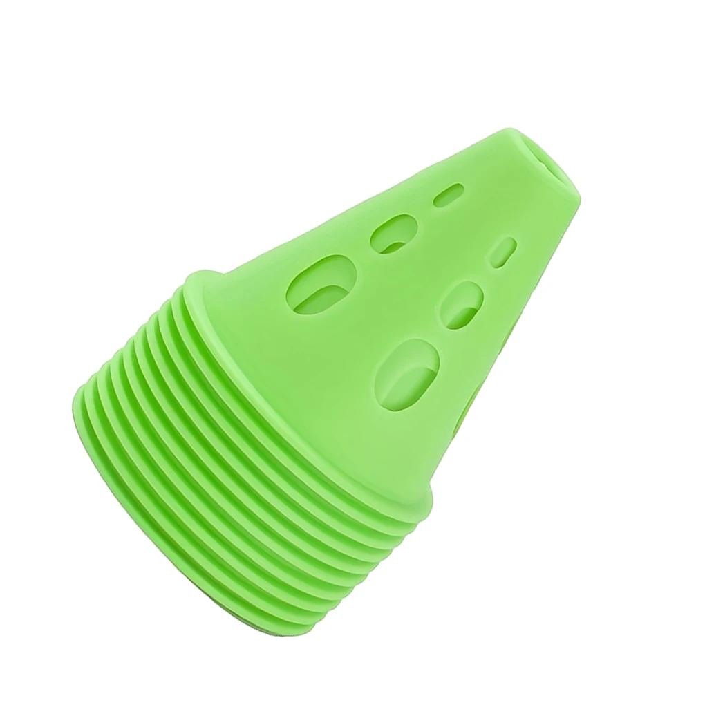 10Pcs Plastic Marking Training Road Cone Traffic Control Solution for Soccer Training and Stadium Pink