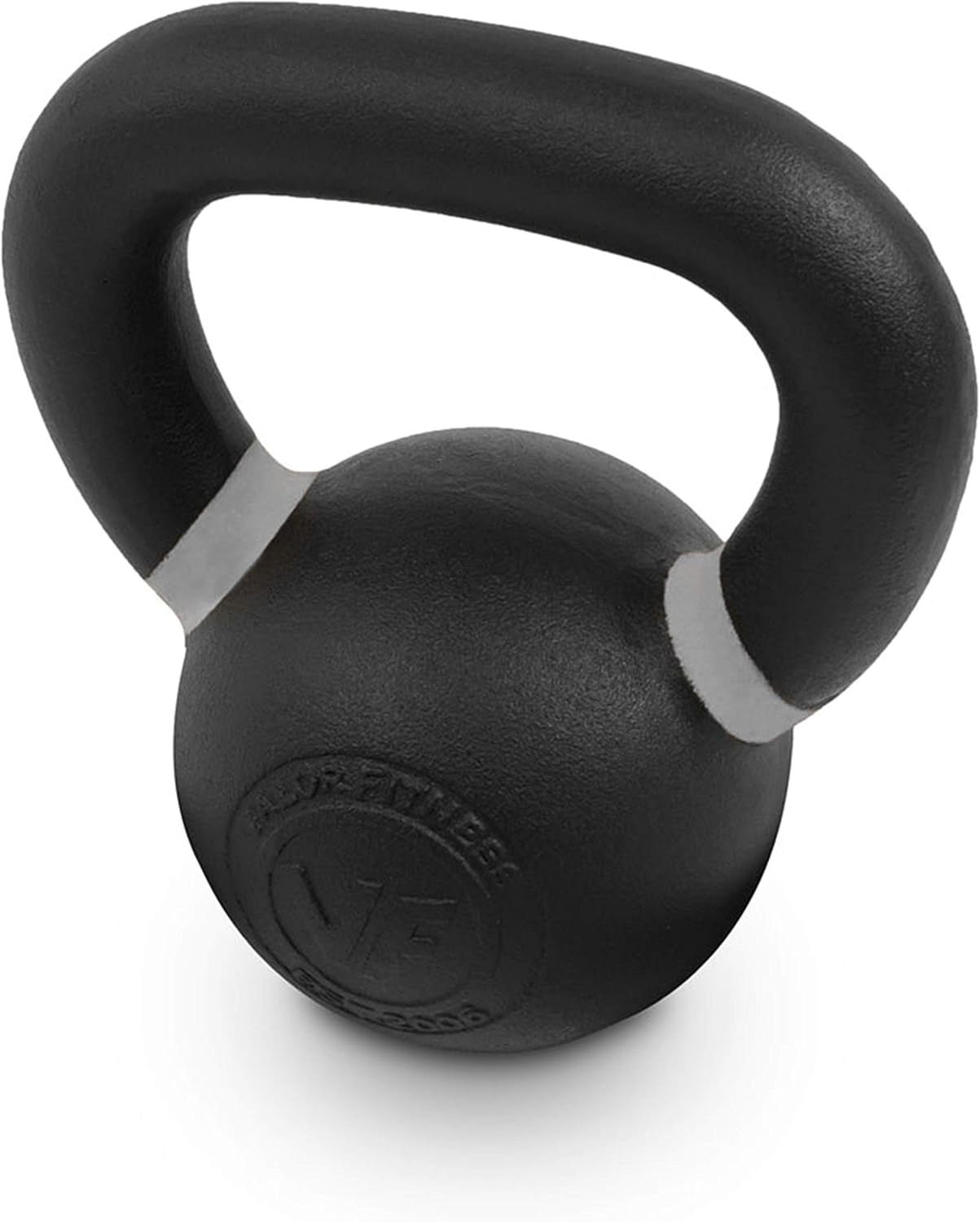 Premium Cast Iron Kettlebells Powder Coated Kettle Bell Weights - Includes LB and KG Weight