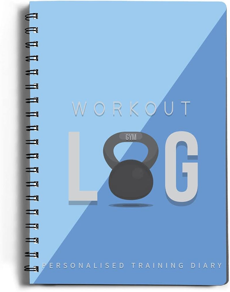 Workout Planner for Daily Fitness Tracking & Goals Setting - A5 Size, 6” X 8”, Charcoal Gray - Men & Women Personal Home & Gym Training Diary - Log Book Journal - by