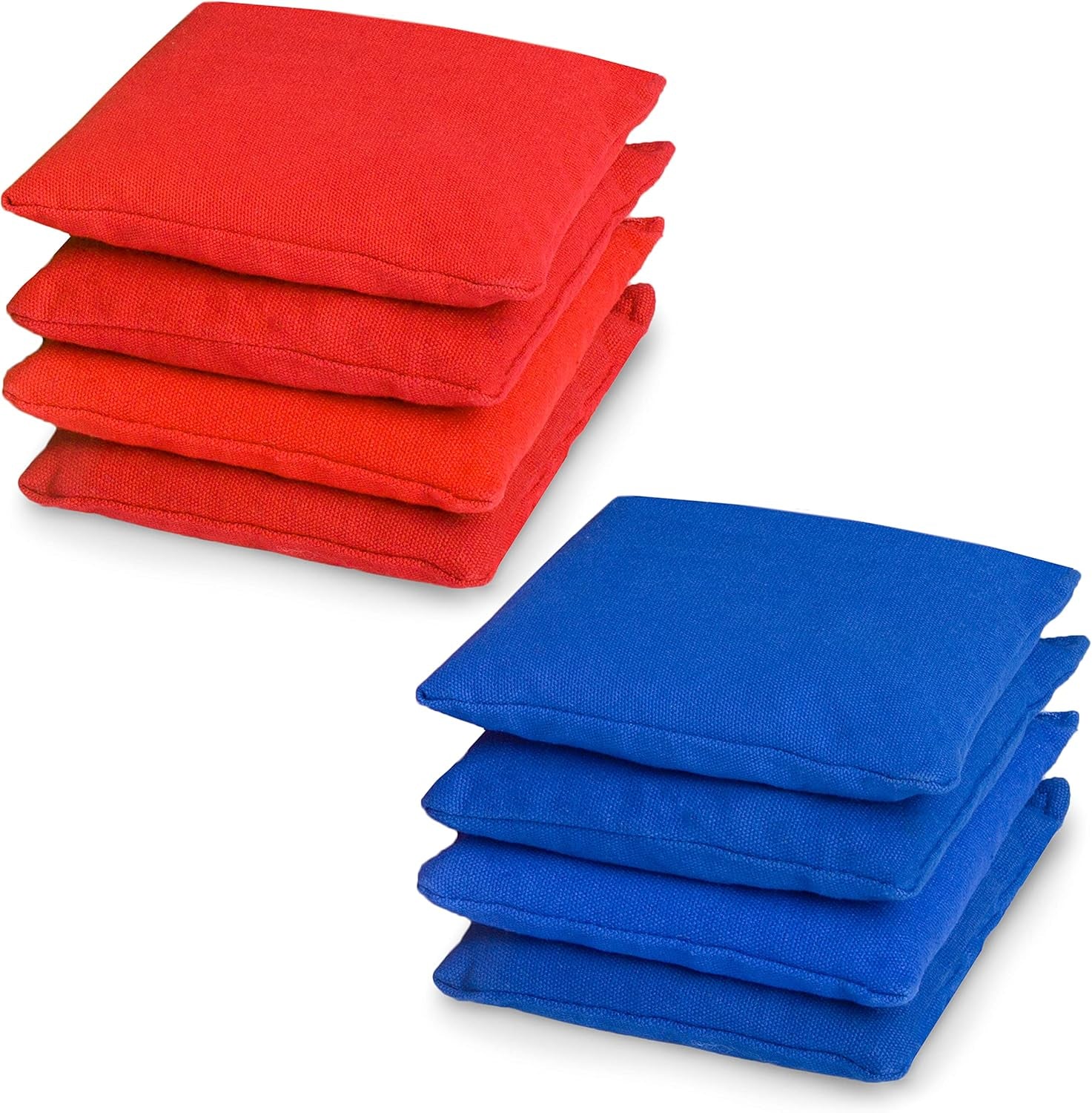 Weather Resistant Regulation Size & Weight Cornhole Bean Bags Set of 8 - Duck Cloth - Great for Corn Hole, Bean Bag Toss Game and More - Includes Cornhole Bag Carrying Case