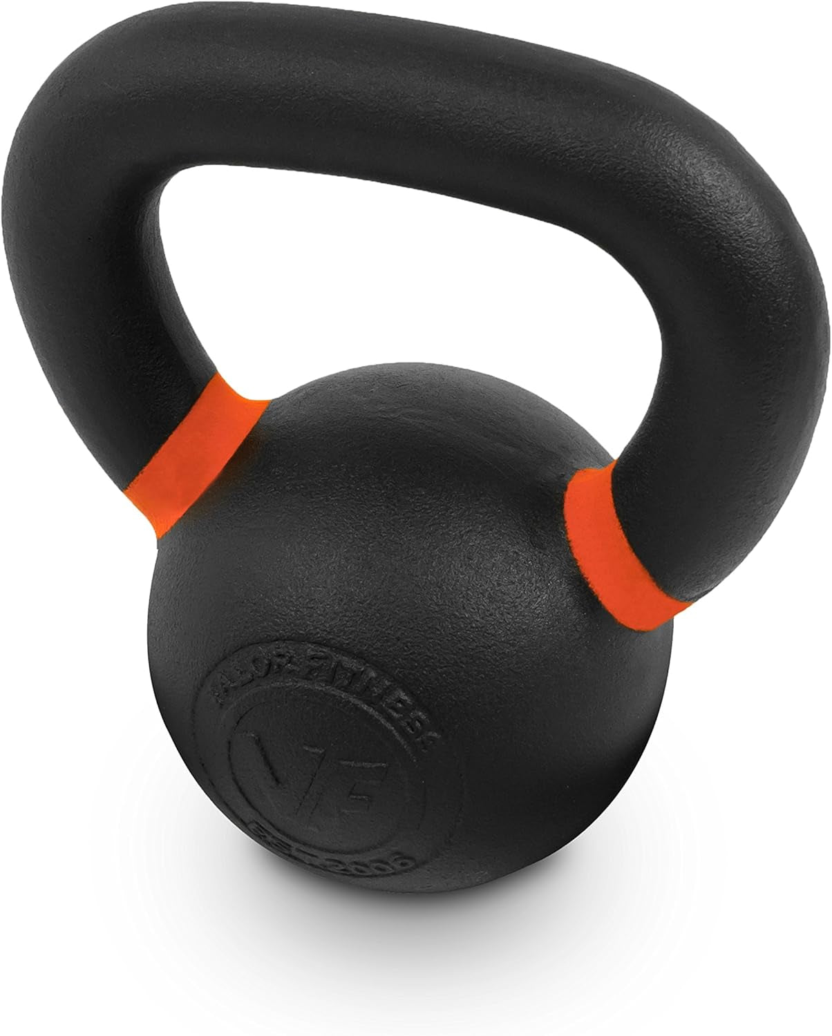Premium Cast Iron Kettlebells Powder Coated Kettle Bell Weights - Includes LB and KG Weight