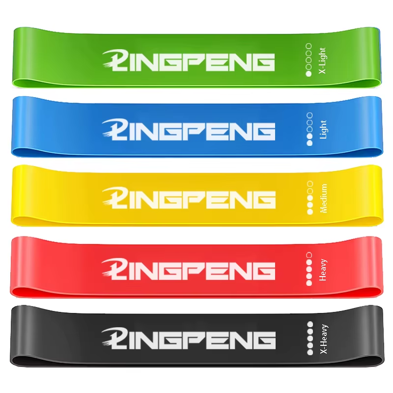 Resistance Loop Exercise Bands 5 Different Resistance Levels Elastic Band Suitable for Arm Leg Stretching and Strength Training