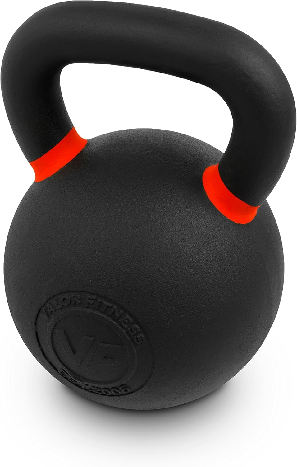 Premium Cast Iron Kettlebells Powder Coated Kettle Bell Weights - Includes LB and KG Weight